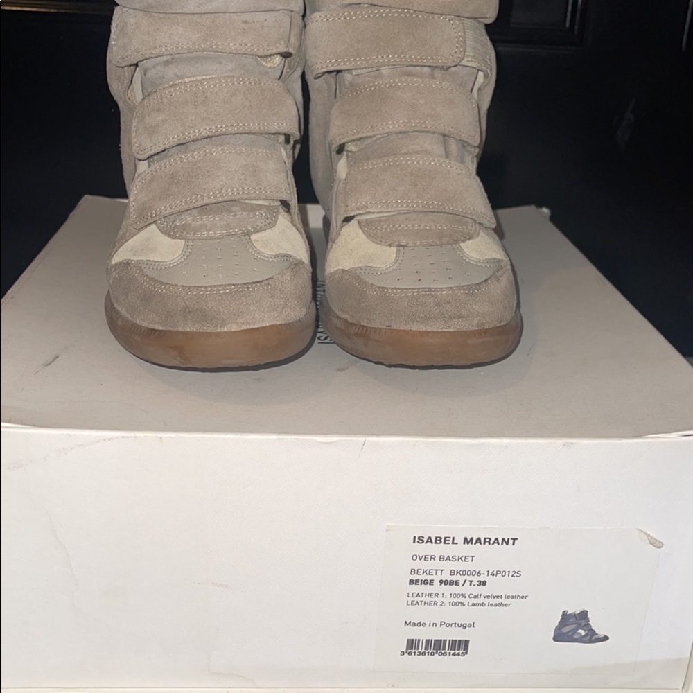 - Isabel Marants Beige Wedge Shoe